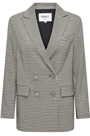 ONLY Damen ONLLETTIE LS Loose Check TLR Blazer, , 44
