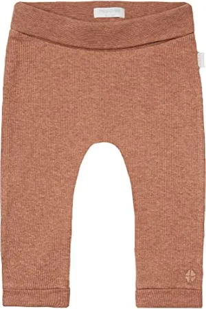 Noppies Baby Unisex Baby U Pants Comfort Rib Naura Hose, Cafe Au Lait Melange-N090, 74