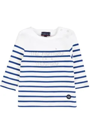 Armor.lux Unisex Baby ma 1ère Marinière T-Shirt, , 6-12 Monate (Herstellergröße: 12Monate)