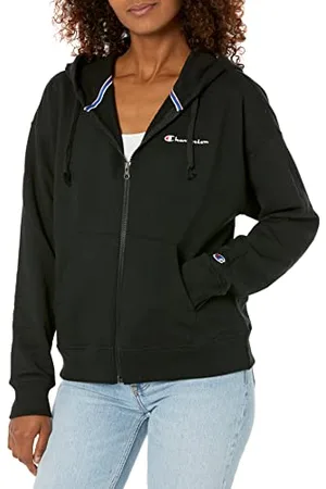 Champion Damen Full-Zip Powerblend Fleece Hoodie Sweatshirt (Übergröße erhältlich) Kapuzenpullover, , S