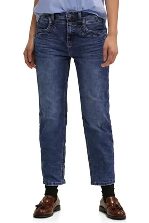 Street one Jeanshose Straight und High