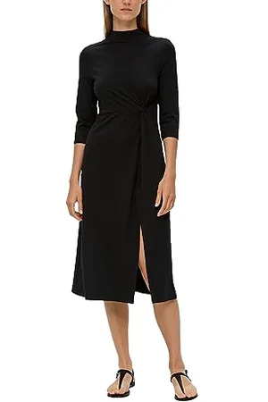 QS by s.Oliver Damen Midikleid Black 42