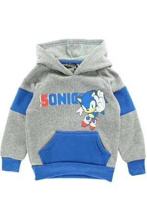 Disney Jungen Felpa Con Cappuccio Sonic Ragazzo Pullover,