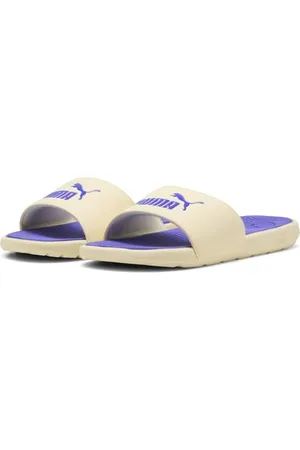 PUMA Damen COOL CAT 2.0 WNS Schiebe-Sandalen, Creamy Vanilla-Dark Amethyst, 38 EU