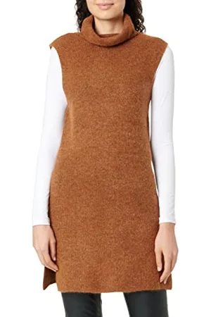 Pieces® Damen Pcellen Rollneck Long Knit Vest Noos Bc, , M