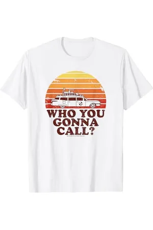 Ghostbusters Who You Gonna Call? Retro Sunset T-Shirt