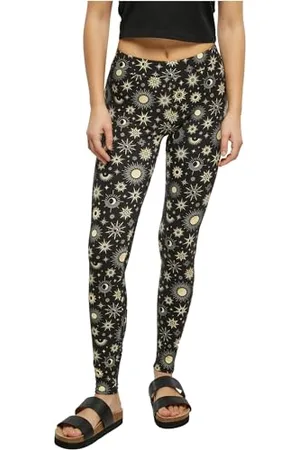 Urban classics Damen TB4771-Ladies Soft AOP Leggings Hose, , XL