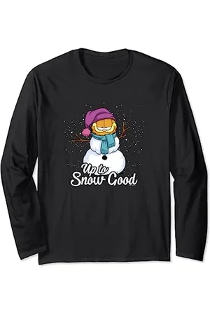 Garfield Up To Snow Good Snowman Langarmshirt