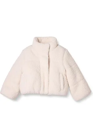 Amazon Mädchen Kurze Steppjacke Mit Durchgehendem Reißverschluss (Aus Mattem Oder Sherpa Fleece, Gesteppt), , 5 Jahre