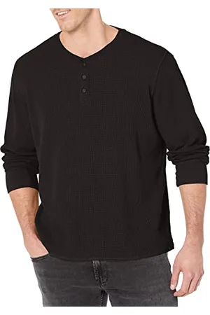 Wrangler Herren Long Sleeve Waffle Henley-Hemd, , 3X-Groß