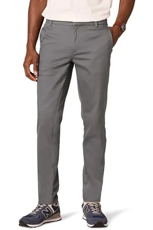 Amazon Herren Faltenresistente Stretch-Chinohose mit schmaler Passform und Flacher Vorderseite, , 30W / 30L