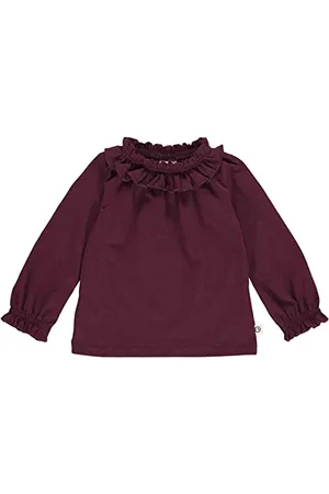 Müsli By Green Cotton Mädchen Cozy Me Frill Collar L/S Baby T Shirt, , 56 EU