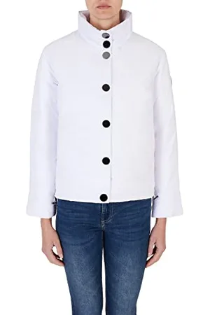 Armani Exchange Damen Nachhaltig, seitliches Logoband, Knopfverschluss Insulated Jacket, , S
