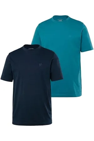 JP 1880 Herren große Größen Übergrößen Menswear L-8XL T-Shirts, Basic, 2er-Pack, Rundhals, bis 8XL 6XL 702637741-6XL