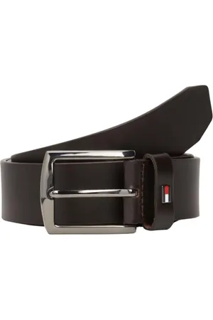 Tommy Hilfiger DENTON 3.5 EXT Fester Gürtel Herren, Braun (Testi Di Moro), 80