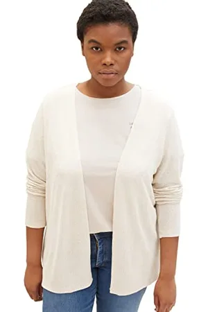 TOM TAILOR Damen Plussize Basic Strick-Cardigan