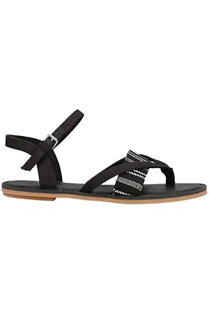 TOMS Damen Lexie Flache Sandalen, Black, 35.5 EU