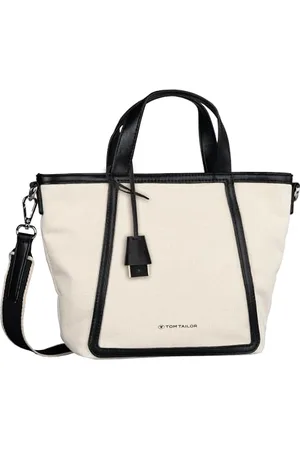 TOM TAILOR Suzi Damen Shopper Umhängetasche Reißverschluss Groß Weiß