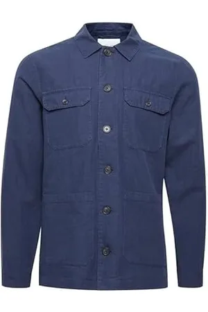 Casual Friday Herren CFJacobs 0080 Linen Shacket Jacke, , S