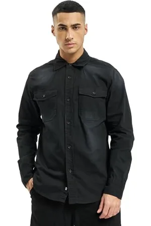 Brandit Hardee Denim Shirt Long Sleeve, Farbe: Black, Größe: M