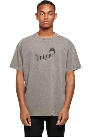 Merchcode Herren T-Shirt Frida Kahlo - Unique Acid Washed Heavy Oversize Tee, Oversized Fit, 100% Cotton, M