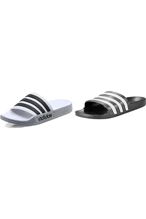 adidas Herren Adilette Shower Slipper, Weiß, 40.5 EU Unisex Adilette Aqua Schlappen, Core Black/Ftwr White/Core Black, 40 1/2 EU
