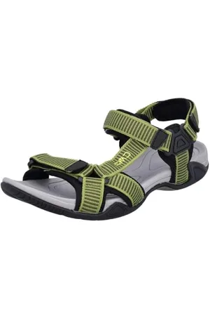 CMP Herren Hamal Hiking Sportliche Sandale, Grün-Dunkelrot (Militare-Moss), 45 EU
