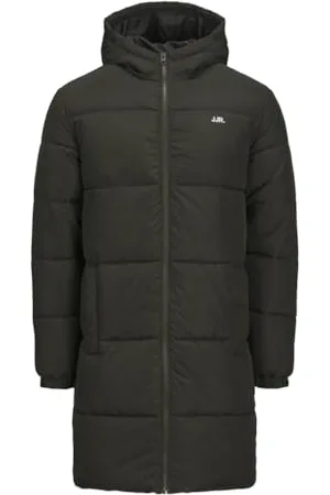 JJ Herren Jrebrebel Logo Long Puffer Jacke, , S