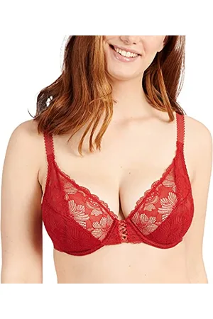Sans Complexe Damen Passion 73aag80 Bügel-BH, mit Körbchen, Scharlachrot, 85C
