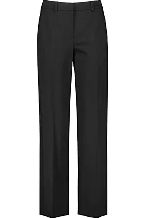 Gerry Weber Damen Hose mit weitem Bein unifarben reguläre Länge 34