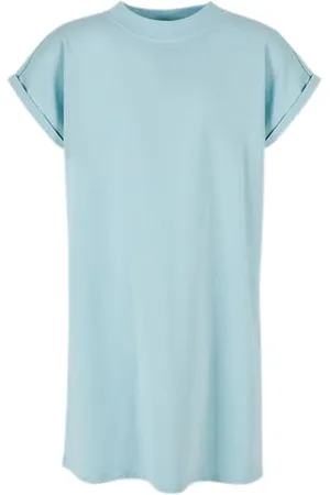 Urban classics Kinder Kleid Girls Turtle Extended Shoulder Dress, Mädchen Kleid mit überschnittenen Schultern, erhältlich in vielen Farben, Größen 110/116 - 158/164
