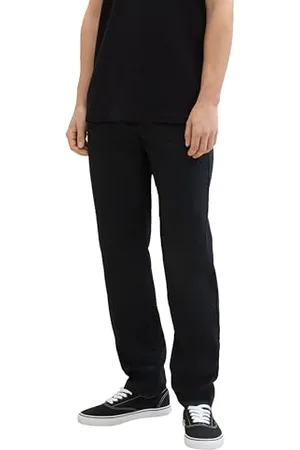 TOM TAILOR Herren Regular Tapered Fit Chino Hose, Black, S