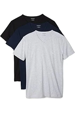 Emporio Armani Herren Cotton V-Neck Undershirts Baselayer-Shirt, , XL (3er Pack)