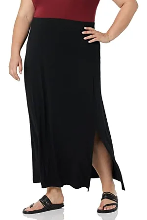 Amazon Damen Leichter Maxirock Aus Strick, , L