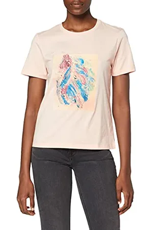 NA-KD Damen Printed T-Shirt, , M