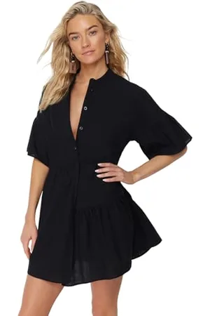 Trendyol Damen Asymmetric Temporary Beach Dress, , 36 EU