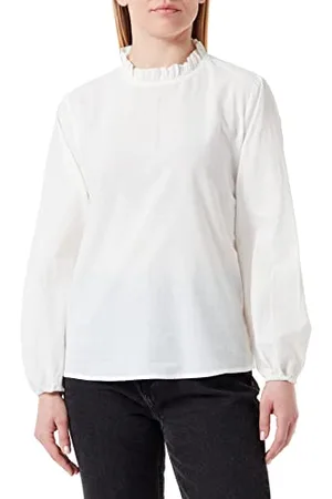 Dreimaster Vintage Damen Langarmbluse teylon 37324861, Wollweiss, S