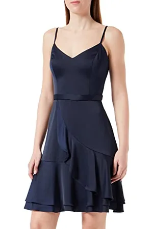 Vera Mont Damen Cocktailkleid mit Volant Night Sky,42