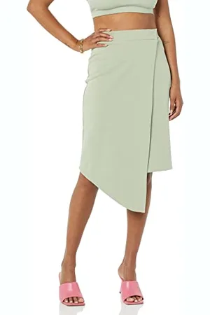 TEREA Hazel Midi-Wickelrock für Damen, , Größe XXL