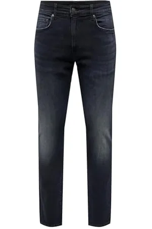 Only & Sons Male Slim Fit Jeans Slim Fit Niedrige Taille Jeans