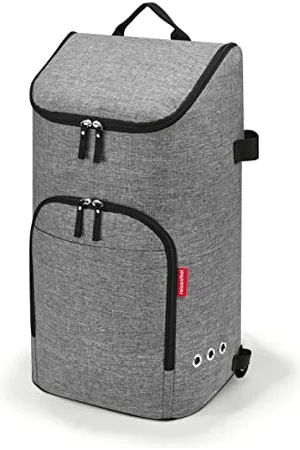 Reisenthel Citycruiser bag inTwist Silber– Praktische Einkaufstasche mit mehreren großen Fächern – Mit dem citycruiser rack als Trolley verwendbar
