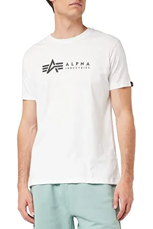 Alpha Industries Herren Alpha Label T 2 Pack T-Shirt, White, XXL (2er Pack)
