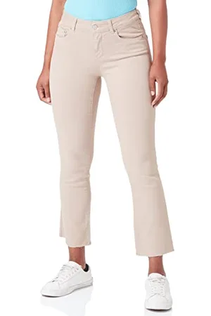 Replay Damen Jeans Schlaghose Faaby Flare Crop Flare-Fit, (Grau), 33W