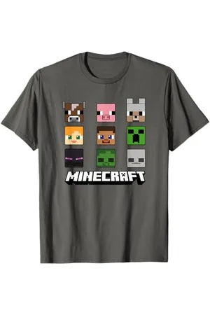 Minecraft Group Shot Simple Portrait Collage T-Shirt