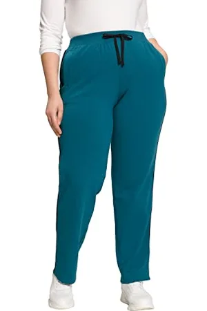 Ulla Popken Damen Jogginghose Seitenstreifen Hose, , 42-44 Große Größen EU