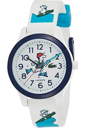 Lacoste Analog Quarzuhr für Kinder mit Weisses Silikonarmband - 2030029