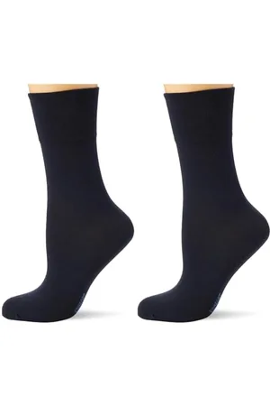 Nur Die Damen Strick Socken Feine Komfort, Gr. 39/42, Blau ( 190)
