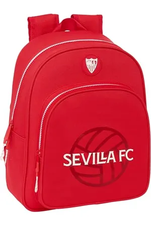 Safta Sevilla FC Kinderrucksack, ideal für Kinder verschiedener Altersgruppen, bequem und vielseitig, Qualität und Widerstandsfähigkeit, 28 x 10 x 34 mm, , , Estándar, Casual