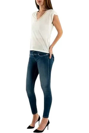 Morgan Kurzarm-T-Shirt und V-Kragen Royal L
