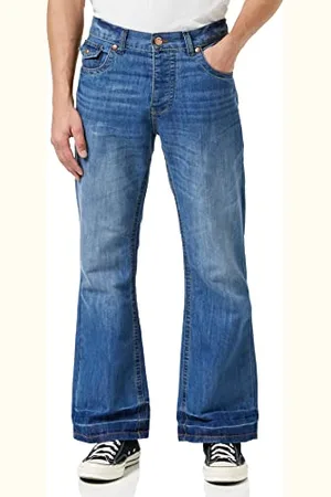Raw Indigo Ltd Herren A42 Bootcut Jeans, Blau (Lightwash Lightwash), W34/L30 (Hersteller Größe: 34S)